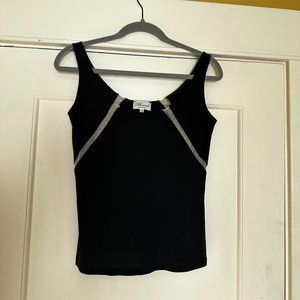 Blumarine tank with mesh detailing